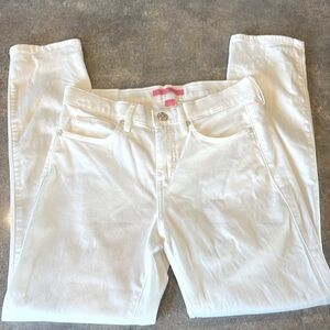 Lilly Pulitzer White Skinny Jeans Stretch Size 6